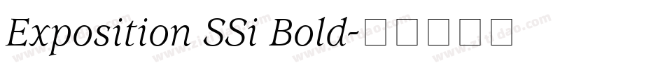Exposition SSi Bold字体转换